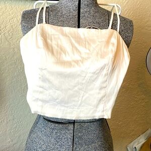 Aritzia Sunday Best tank in sateen silky fabric. 2XS.